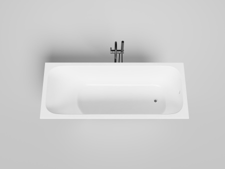 Ванна из литьевго мрамора Salini ORLANDA 102011M 170х70 встраиваемая прямоугольная с ножками